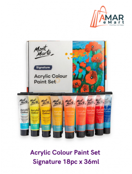 Acrylic Colour Paint Set Signature 18pc 36ml