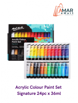 Acrylic Colour Paint Set Signature 24pc 36ml